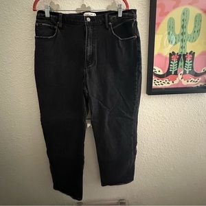 The Ankle Straight Ultra High Rise jeans